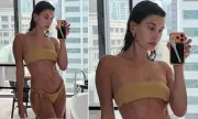 Hailey Bieber Flaunts Bikini Look in Sydney for Rhode Skincare Launch