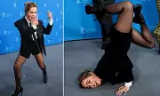 Haley Lu Richardson Stuns Berlin Film Festival with Acrobatic Photocall Antics
