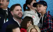 JD Vance and Family Cheer US Women's Hockey at Winter Olympics