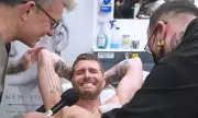 Joel Dommett Screams in Pain After Losing Nipple Piercing Bet to Ben Shephard