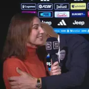 Juventus Manager Spalletti Kissed Reporter Live on Air, She Defends Him