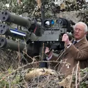 King Charles Tests Air Defence Missile Launcher During Barracks Visit