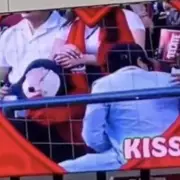Kiss Cam Catches New 'Cheating Couple' in Awkward Mexican Football Match Repeat