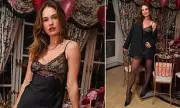 Lily James Sparks Romance Rumours in Black Negligee at Valentine's Dinner