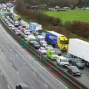 M1 Motorway Closed Near Northampton After Crash Causes Major Oil Spill