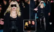 Madonna Stuns in Corset Dress at Milan Fashion Week Show