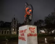 Man Arrested for Vandalising Winston Churchill Statue in Parliament Square