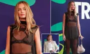 Margot Robbie Stuns at Tropfest in Sheer Black Dress Amid Wuthering Heights Success