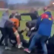 Mass Brawl Erupts at FA Vase Match as Players Clash with Fans in Stands