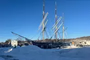 Mystic Seaport Crews Use Rubber Shovels to Dig Out Historic Whaling Ship After Snowstorm