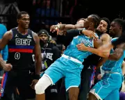 NBA Brawl Erupts as Pistons and Hornets Clash, Four Players Ejected