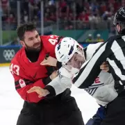 NHL Veteran Tom Wilson Sparks Olympic Ice Hockey Brawl Defending Teammate