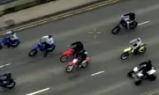 Police Rider Rams Suspect Off Motorbike in Dramatic Leeds Chase