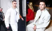 Romeo Beckham Shines in White at Gucci's Milan Fashion Week Show