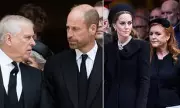 Royal Rift Revealed: William and Kate's Chilling Snub of Andrew at Funeral