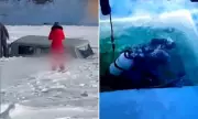 Seven Chinese Tourists Killed as Minibus Plunges Through Ice on Russia's Lake Baikal