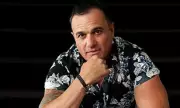 Shannon Noll Debuts Buzz Cut at Newcastle Jets Football Match Performance