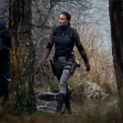 Sophie Turner Battles British Rain on Lara Croft Set in First Tomb Raider Images