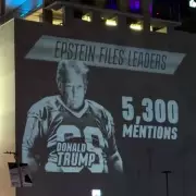 Trump and Musk Targeted in 'Pedo Bowl' Projection Ahead of Super Bowl