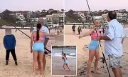 Vegan Activist's Bondi Beach Fishing Rod Confrontation Sparks Online Debate