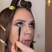 Victoria Beckham's Brown Eyeliner Creates Sparkling Eyes for Son's Birthday