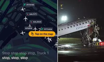 Air Canada Jet Collides with Fire Truck at LaGuardia, Killing Two Pilots