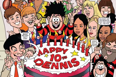 Beano Celebrates 75 Years of Dennis The Menace with Star-Studded Comic
