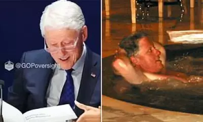 Bill Clinton Examined Hot Tub Photo from Epstein Files During Deposition