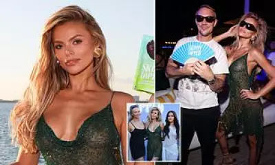 Brooks Nader Shines at Miami Beach Event with Sisters and DJ Diplo