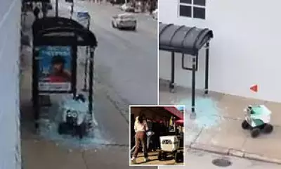 Chicago's Delivery Robot Rampage: Bus Shelter Smashed in Autonomous Mishap
