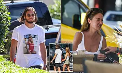 Dina Broadhurst's New Beau Wears Her Photo on Shirt During Date