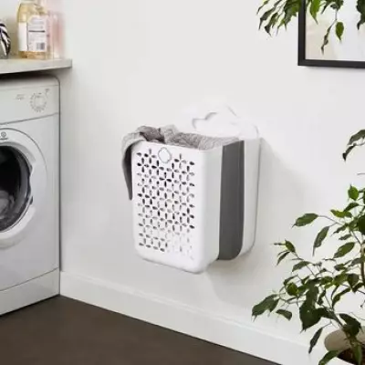 Dunelm's £8 Wall-Mounted Laundry Basket Saves Space for Busy Homes