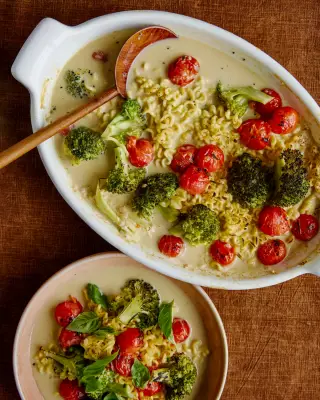 Georgina Hayden's Spiced Roast Noodle Traybake: A Quick Family Dinner