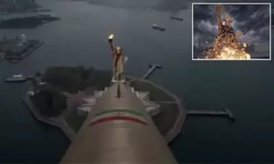 Iranian AI Propaganda Video Depicts Statue of Liberty Destruction