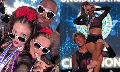 Jordon Hudson Celebrates Cheer Victory with Gold Digger Jibe at Critics