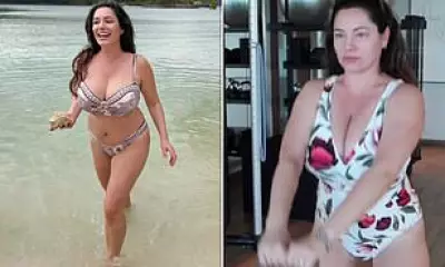 Kelly Brook Flaunts Figure in Jamaica Holiday Snaps, Rejects Weight-Loss Jab Offer