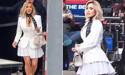 Kim Kardashian's Blonde Wig Transformation on Netflix's The Fifth Wheel Set