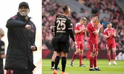 Klopp's Iconic Fist Pumps Return to Anfield in Legends Charity Match