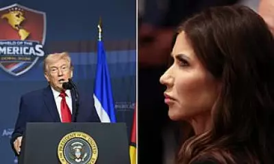 Kristi Noem Scowls at First Appearance After Trump Ousted Her as Homeland Security Secretary