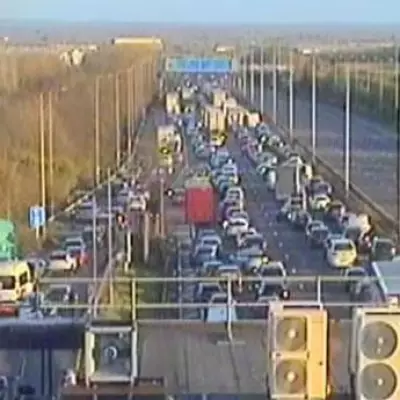 M1 Motorway Shut Both Ways at Leicester Forest East Services
