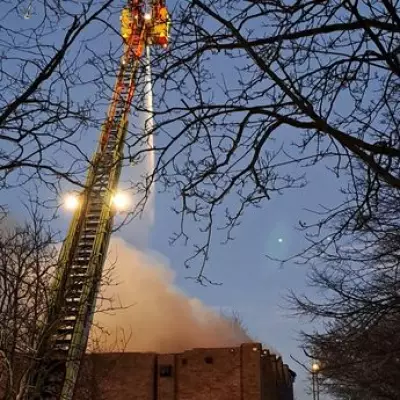 Major Fire Engulfs Derelict Croydon Sports Centre, 70 Firefighters Deployed
