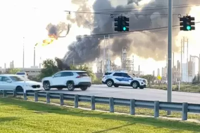 Massive Texas Oil Refinery Explosion Forces Port Arthur Residents to Shelter