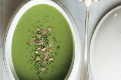 Minty Pea Soup with Ham: A Creamy, Chive-Packed Recipe from Canal House
