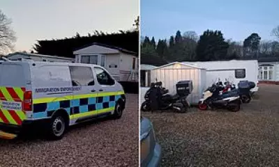 Police Raid Bromley Caravan Park, Arrest 18 Illegal Migrants Working as Delivery Riders