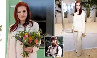 Priscilla Presley Visits Elvis Museum in Denmark Following Chuck Norris Death