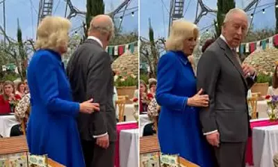 Queen Camilla's Playful Nudge for King Charles Delights Royal Fans at Eden Project