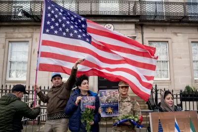Scots Iranians Rally at US Consulate in Edinburgh to Thank Trump for Strikes