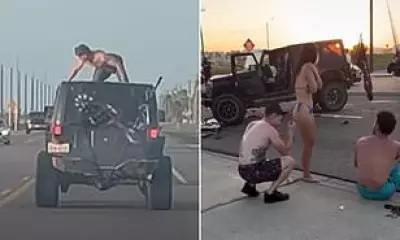 Shirtless Dancer on Jeep Roof Before Texas Highway Crash, Driver Arrested