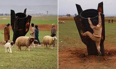 Unexploded Iranian Missile Lands in Syrian Sheep Field Amid Escalating Conflict