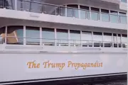 Activists 'Rename' Billionaire's Yacht 'The Trump Propagandist' in French Riviera Stunt